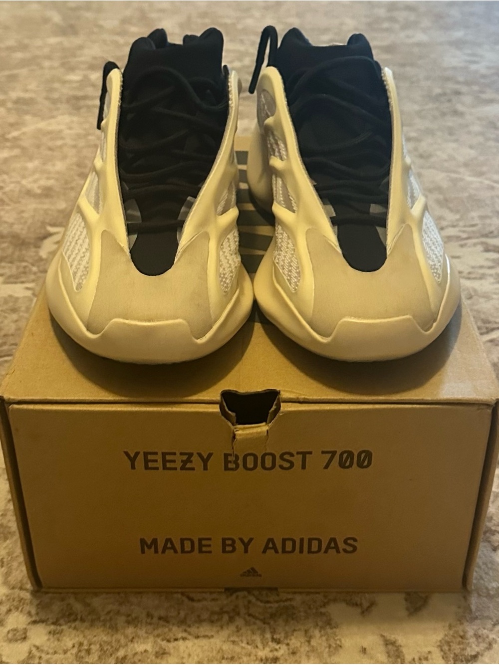 adidas Yeezy Boost 700 Cream and Black Sneakers